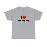 I Love Turtles Unisex Heavy Cotton Tee