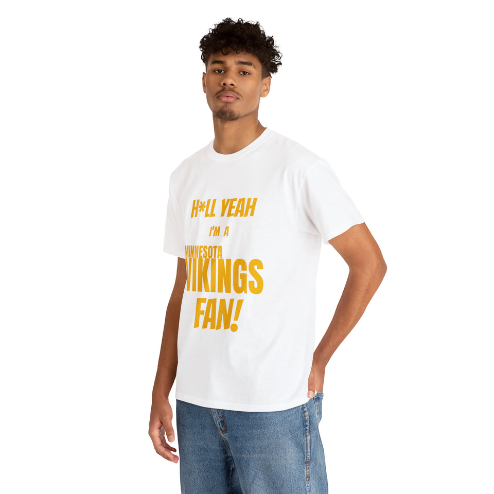 Minnesota Vikings Football Unisex Heavy Cotton Tee