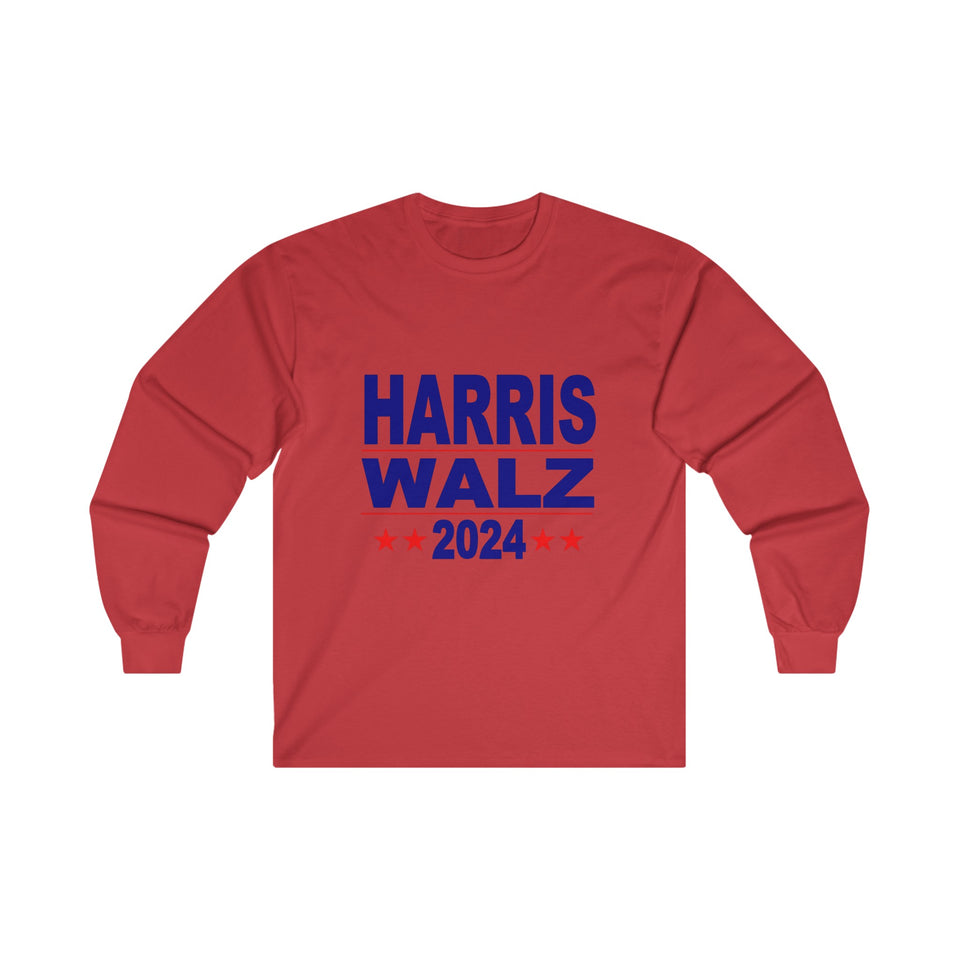 Harris Walz 2024 Unisex Ultra Cotton Long Sleeve Tee