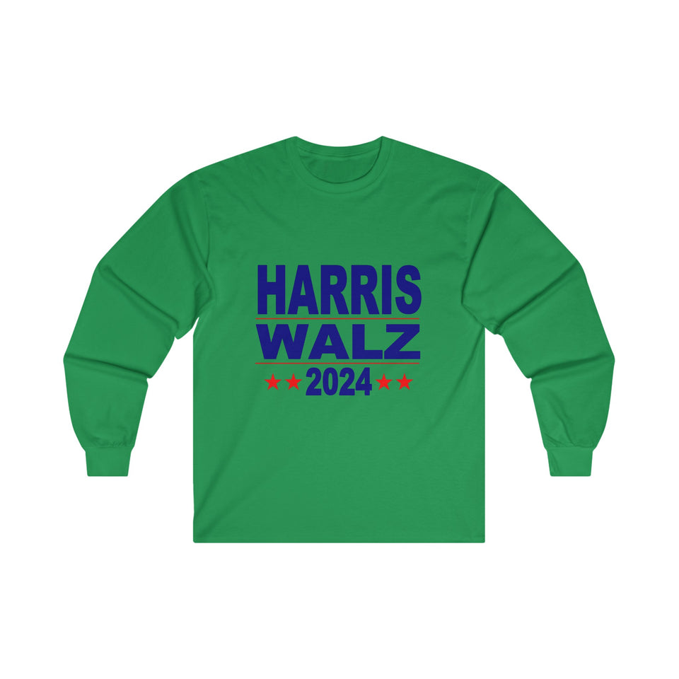 Harris Walz 2024 Unisex Ultra Cotton Long Sleeve Tee