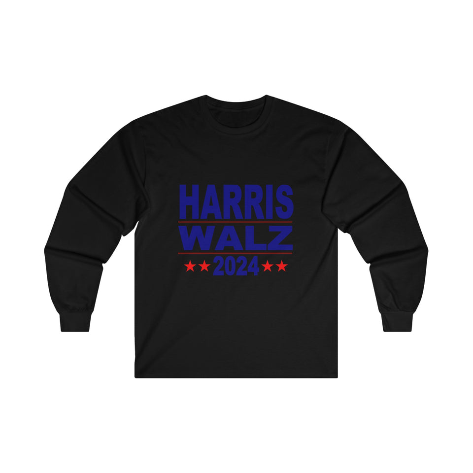 Harris Walz 2024 Unisex Ultra Cotton Long Sleeve Tee