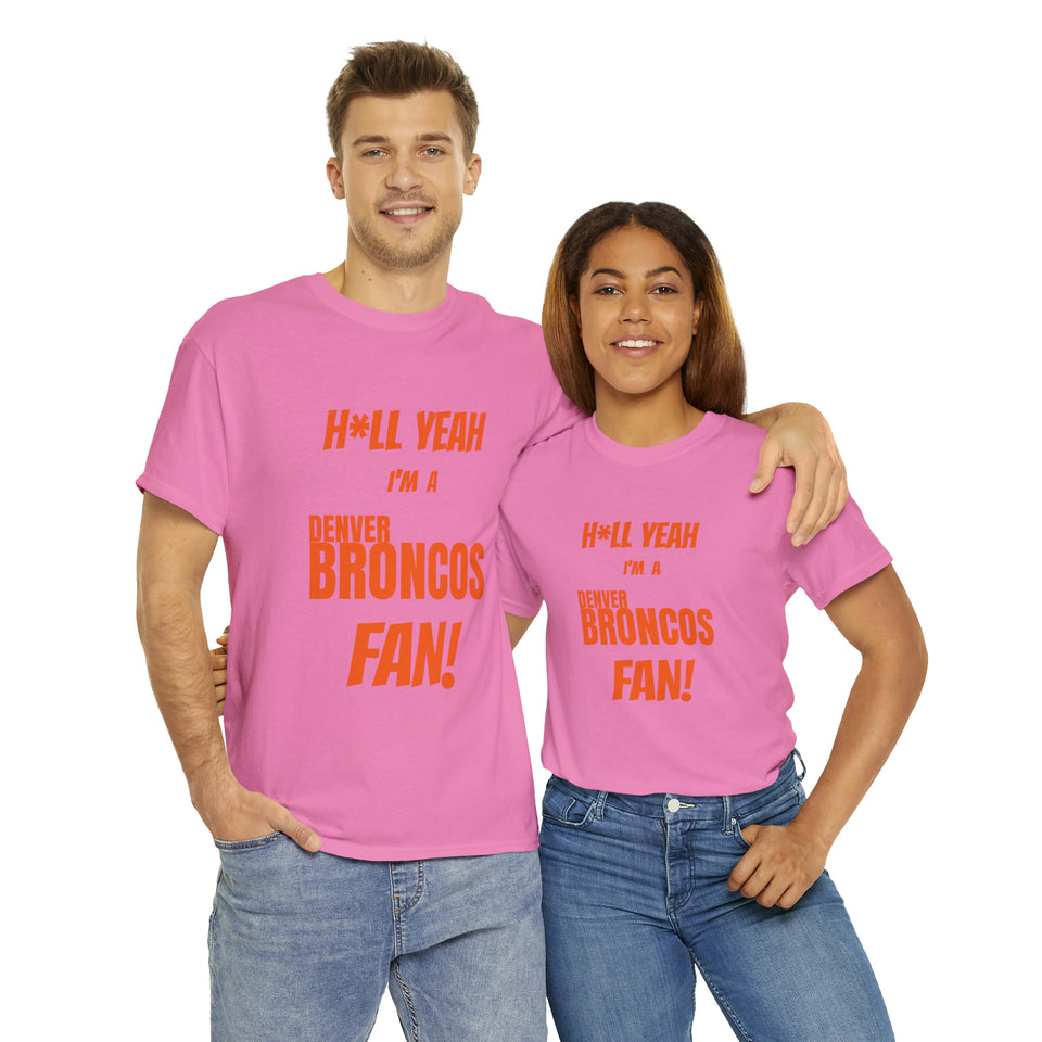 Denver Broncos Football Unisex Heavy Cotton Tee