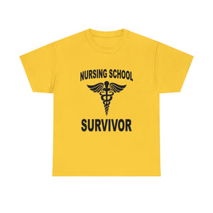 Nursing School Survivor Cotton Tee