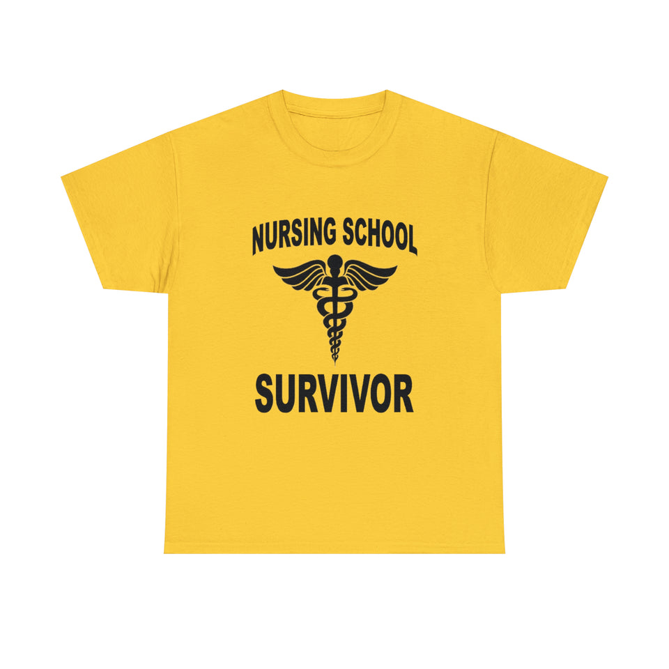 Nursing School Survivor Cotton Tee