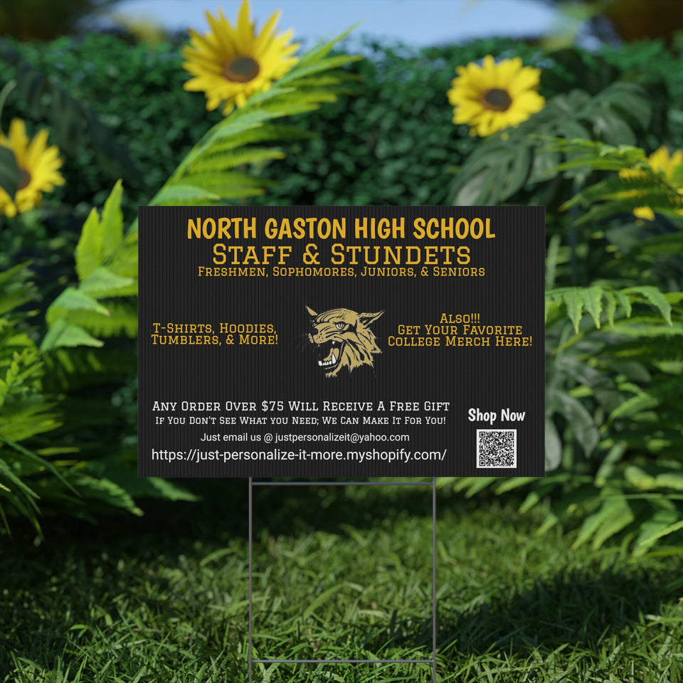 North Gaston HS Universal Plastic Yard Sign
