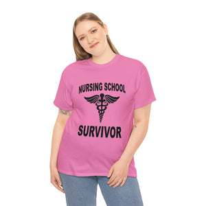 Nursing School Survivor Cotton Tee