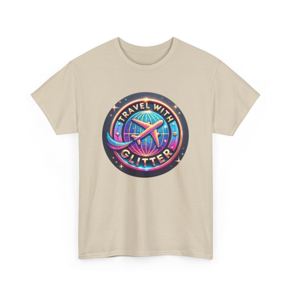 Travel With Glitter Unisex Heavy Cotton Tee