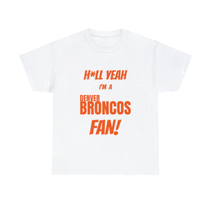 Denver Broncos Football Unisex Heavy Cotton Tee