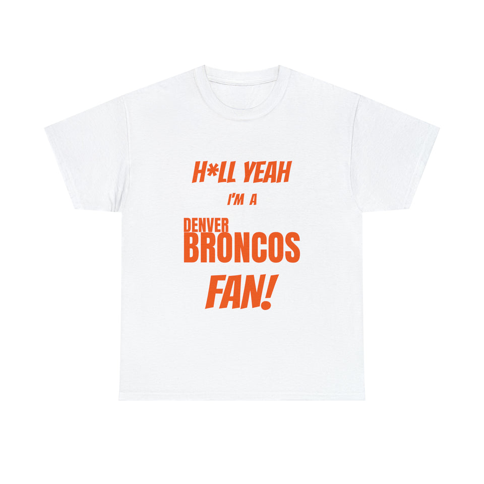 Denver Broncos Football Unisex Heavy Cotton Tee