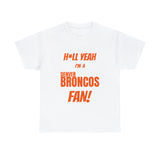 Denver Broncos Football Unisex Heavy Cotton Tee