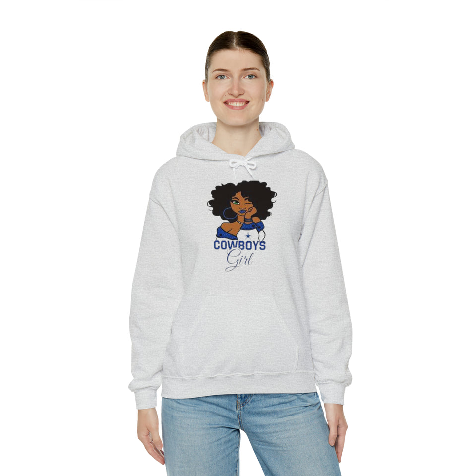 Dallas Cowboys Girl Unisex Heavy Blend™ Hooded Sweatshirt