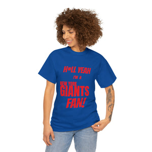 New York Giants Football Unisex Heavy Cotton Tee