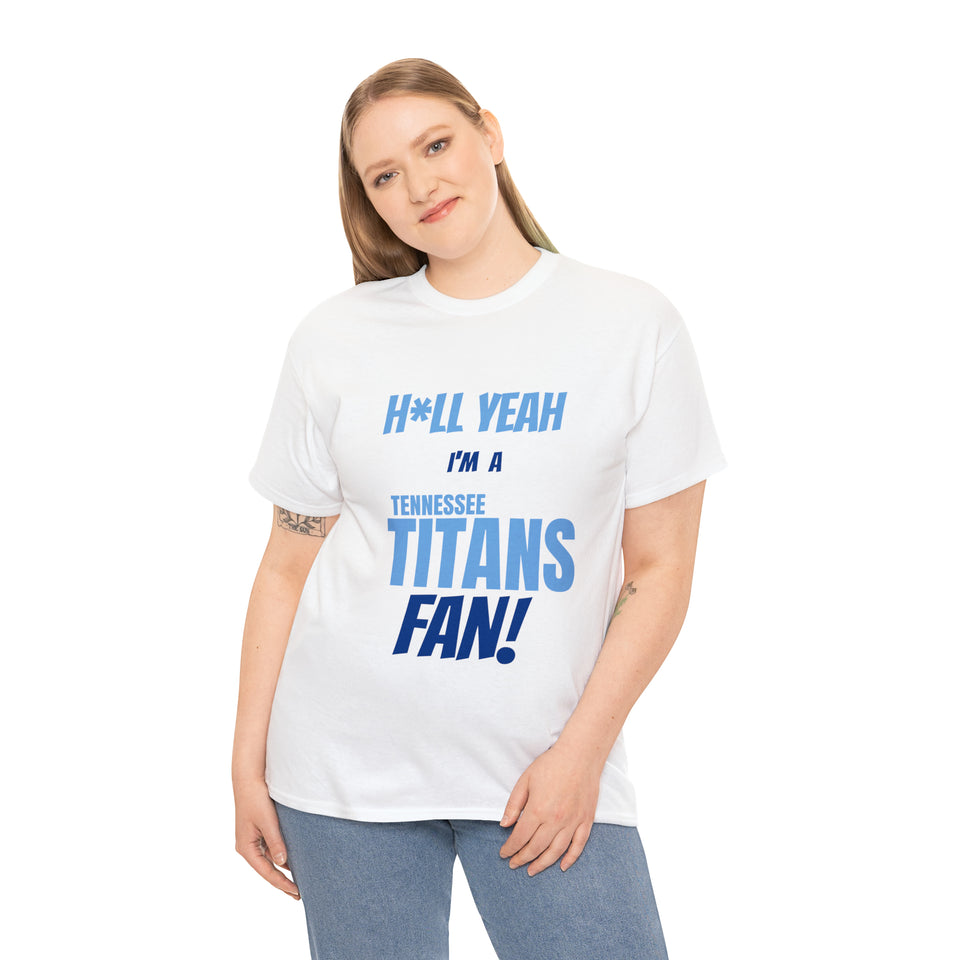 Tennessee Titans Football Unisex Heavy Cotton Tee