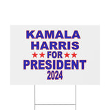 Kamala Harris for President Plastic Yard Sign