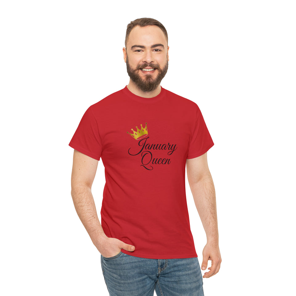 January Queen Unisex Heavy Cotton Tee