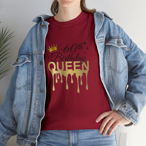 60th Birthday Queen Unisex Heavy Cotton Tee