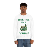 Heck Yeah I'm A UNCC Senior Unisex Heavy Blend™ Crewneck Sweatshirt