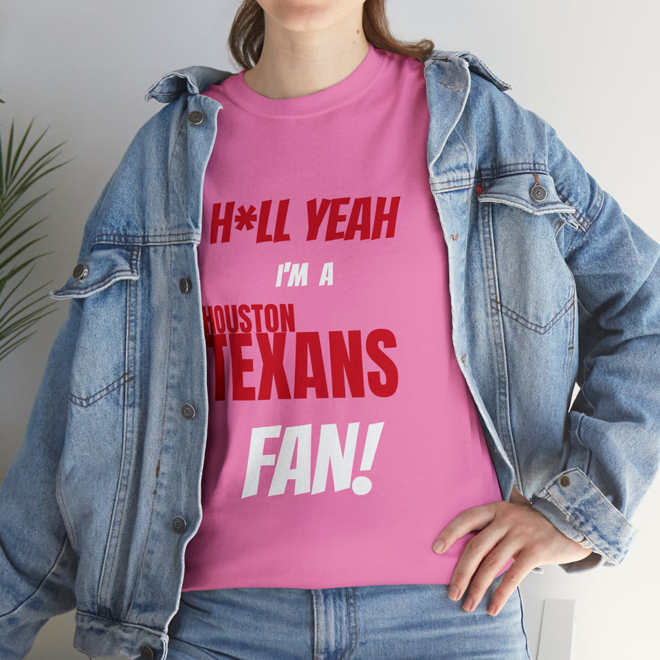 Houston Texans Football Unisex Heavy Cotton Tee
