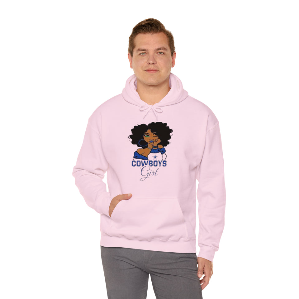 Dallas Cowboys Girl Unisex Heavy Blend™ Hooded Sweatshirt