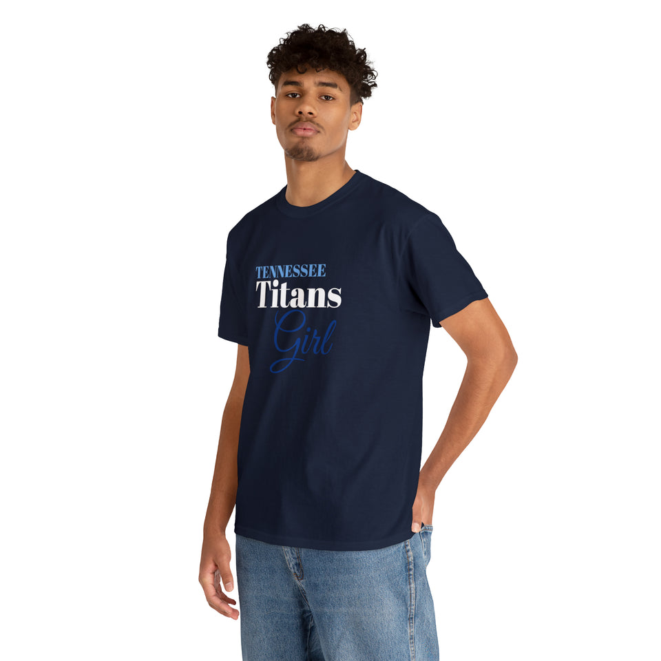 Tennessee Titans Girl Unisex Heavy Cotton Tee