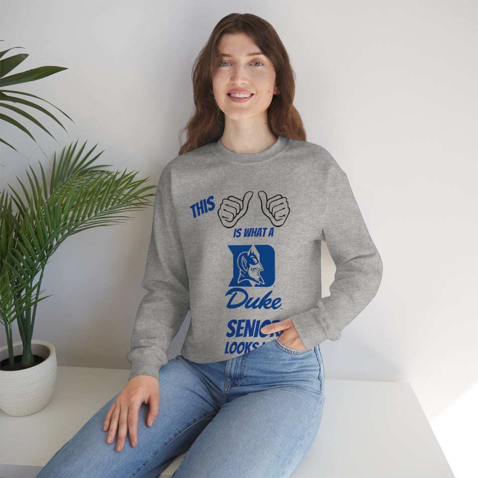 This Is What A Duke Senior Looks Like Unisex Heavy Blend™ Crewneck Sweatshirt