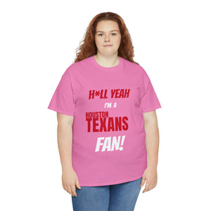 Houston Texans Football Unisex Heavy Cotton Tee
