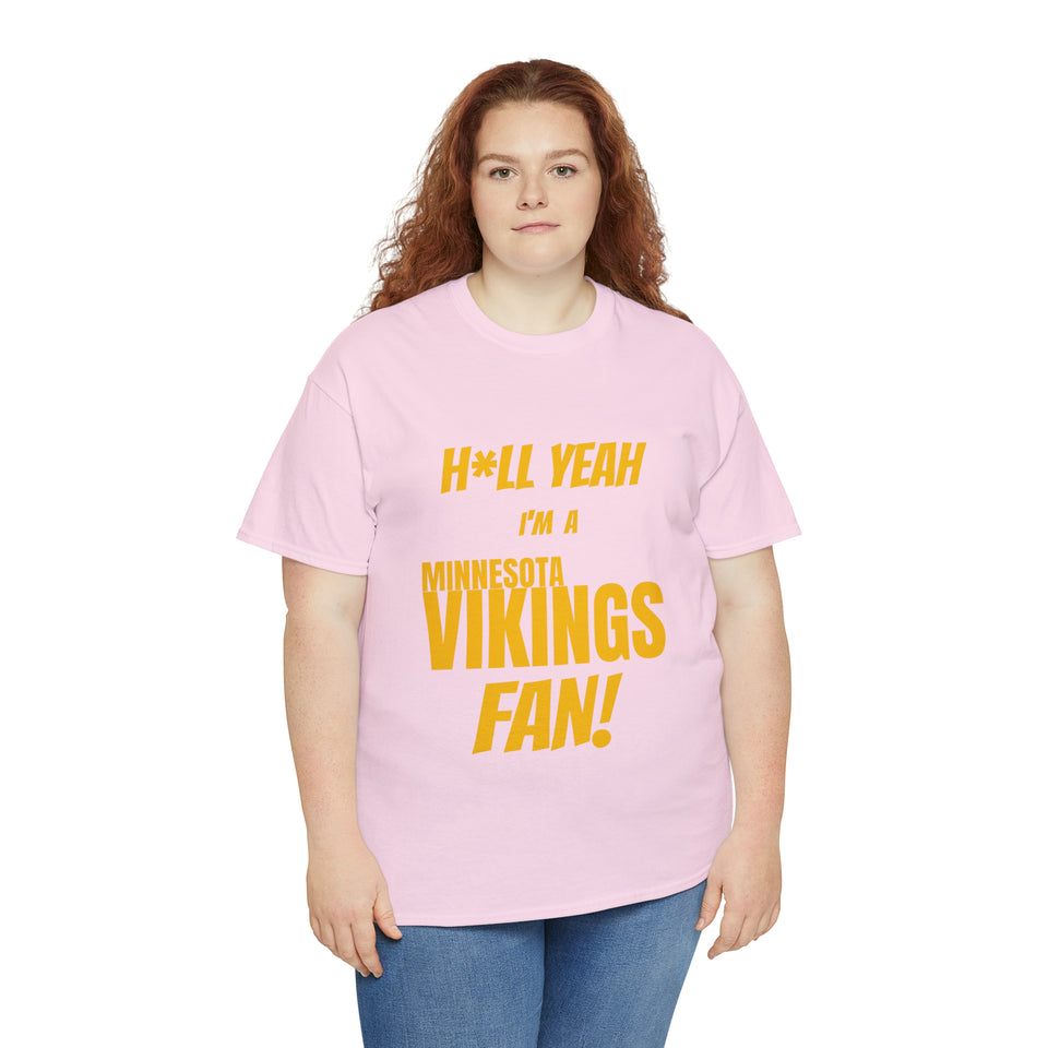 Minnesota Vikings Football Unisex Heavy Cotton Tee