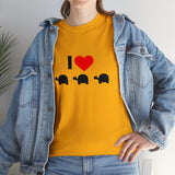 I Love Turtles Unisex Heavy Cotton Tee