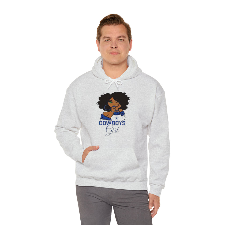 Dallas Cowboys Girl Unisex Heavy Blend™ Hooded Sweatshirt
