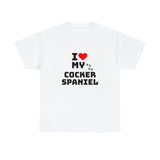 I Love My Cocker Spaniel Unisex Heavy Cotton Tee