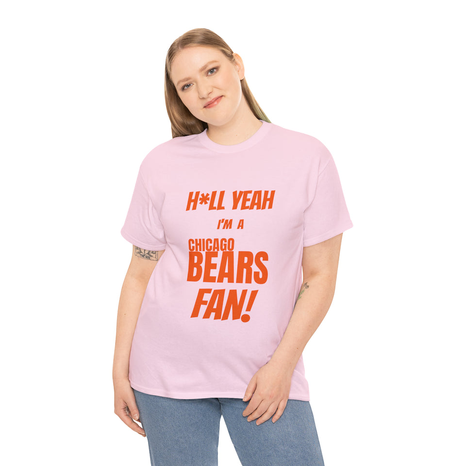 Chicago Bears Football Unisex Heavy Cotton Tee