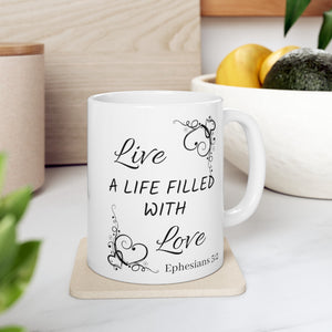 Live A Life Ceramic Mug, (11oz, 15oz)