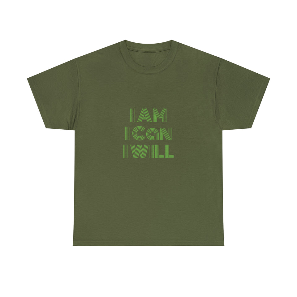 I Am I Can I Will Unisex Heavy Cotton Tee