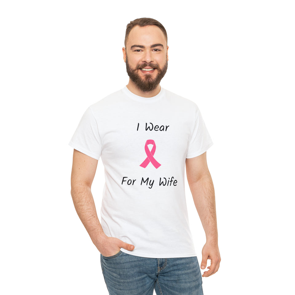 Breast Cancer Awareness HOPE Cotton T-shirt (Wife)