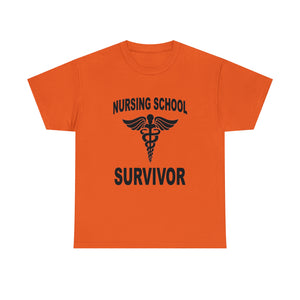Nursing School Survivor Cotton Tee