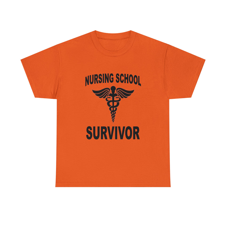 Nursing School Survivor Cotton Tee