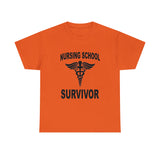 Nursing School Survivor Cotton Tee