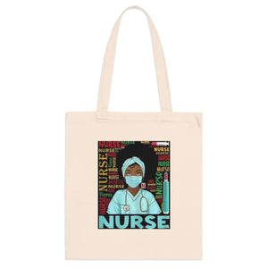 Black Nurse Tote Bag