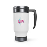 Lifestyle International Realty Stainless Steel Travel Mug with Handle, 14oz