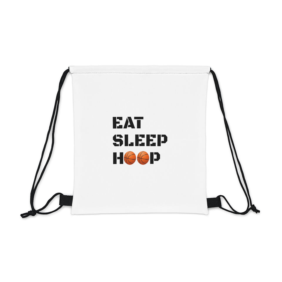 Eat Sleep Hoop Outdoor Drawstring Bag