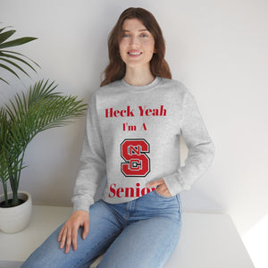 Heck Yeah I'm A NC State Senior Unisex Heavy Blend™ Crewneck Sweatshirt