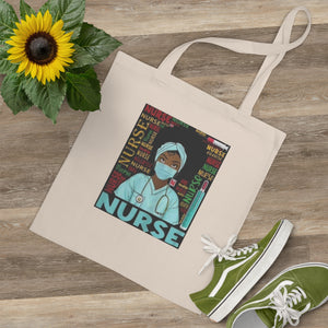 Black Nurse Tote Bag
