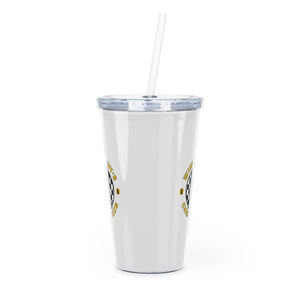 Wise Guy's Chess Club Plastic Tumbler with Straw