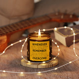Overcome Scented Soy Candle (Multi-Size, Amber Jar)