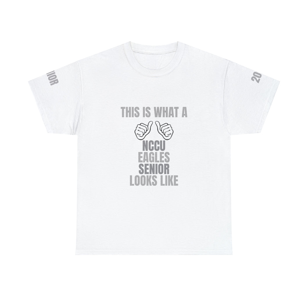 NCCU Senior Unisex Heavy Cotton Tee