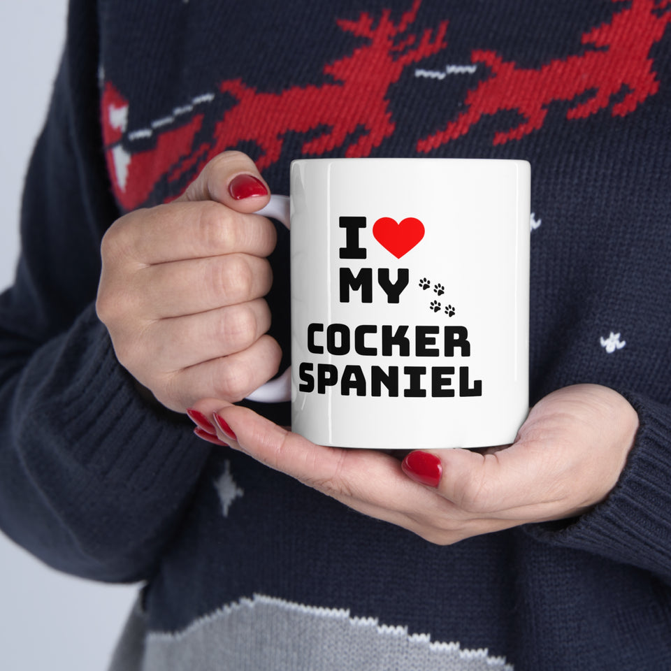 I Love My Cocker Spaniel Ceramic Mug 11oz