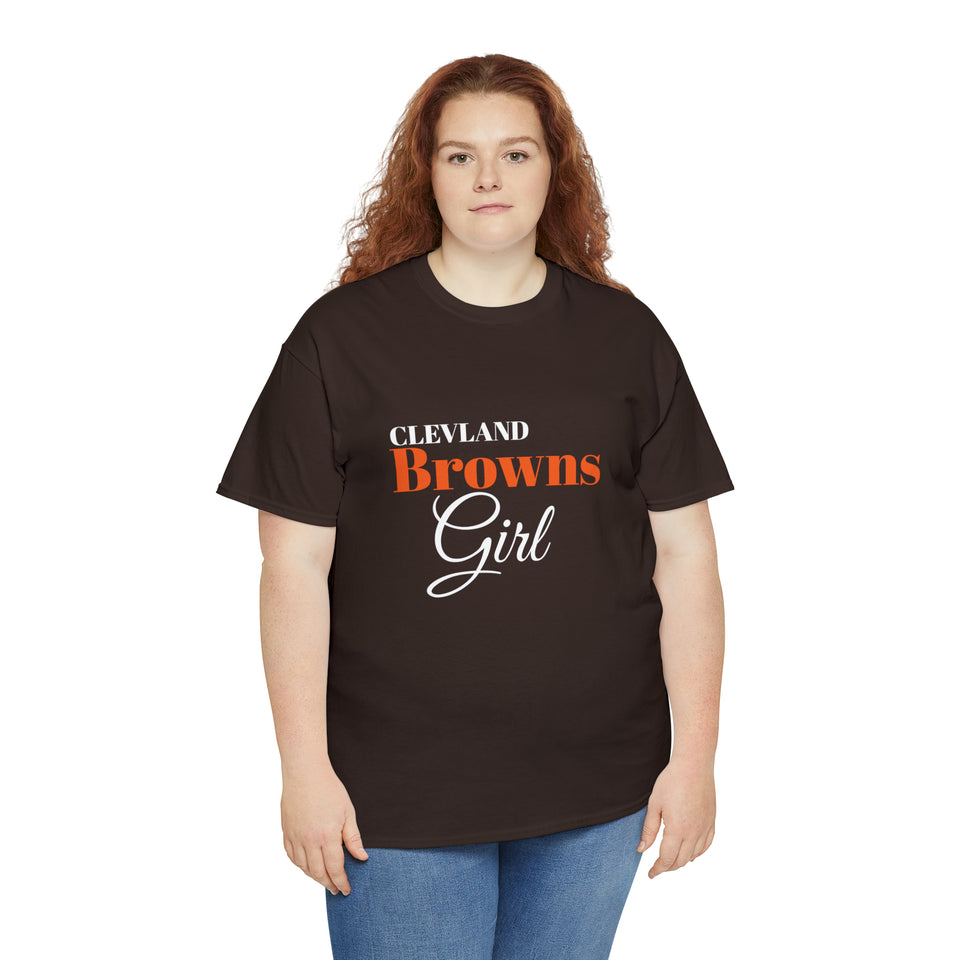 Clevland Browns Girl Unisex Heavy Cotton Tee