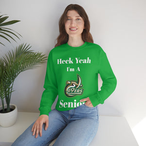 Heck Yeah I'm A UNCC Senior Unisex Heavy Blend™ Crewneck Sweatshirt