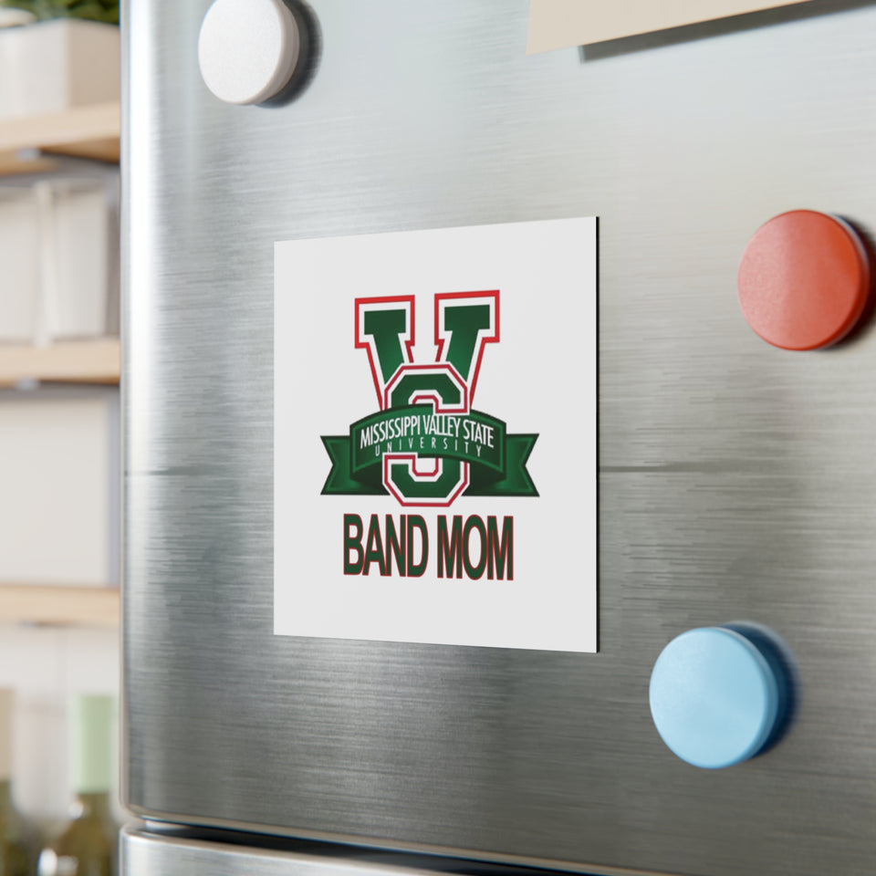 Mississippi Valley Band Mom Square Magnet