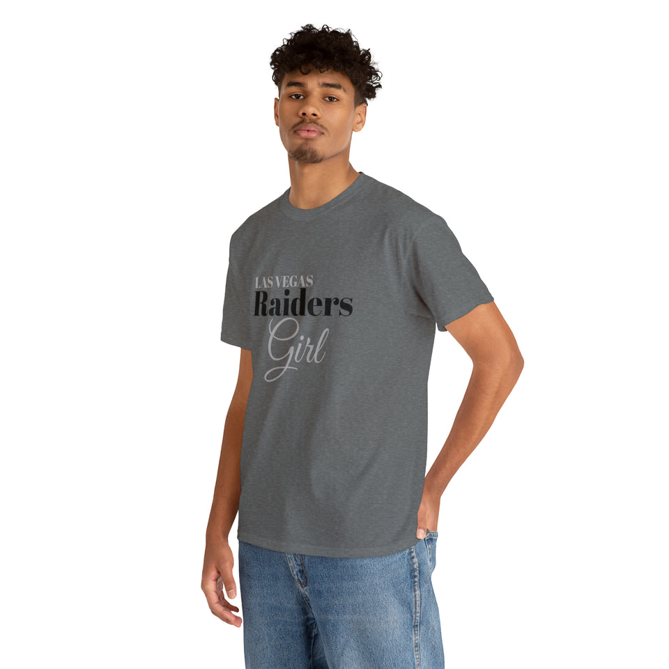 Las Vegas Raiders Girl Unisex Heavy Cotton Tee